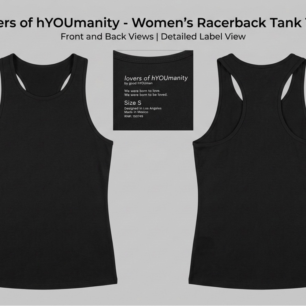 Black Racerback Tank Top